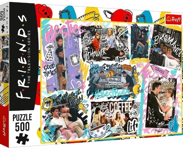 Puzzel 500 stukjes Vrienden Collage