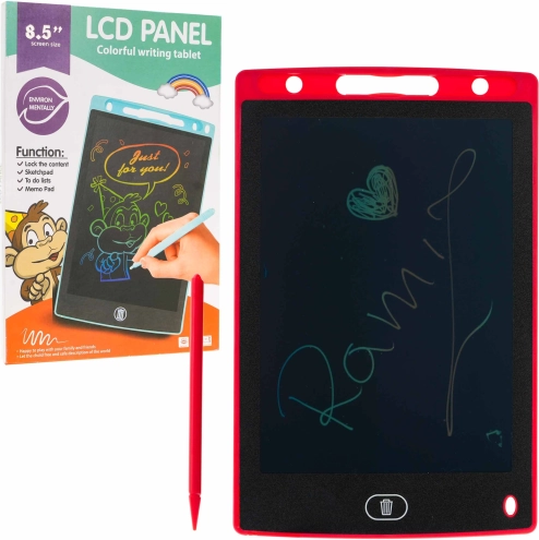 Elektronische schrijf- en tekentablet 8,5″ voor kinderen en volwassenen – Rood
