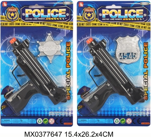Politieset met badge voor kinderen