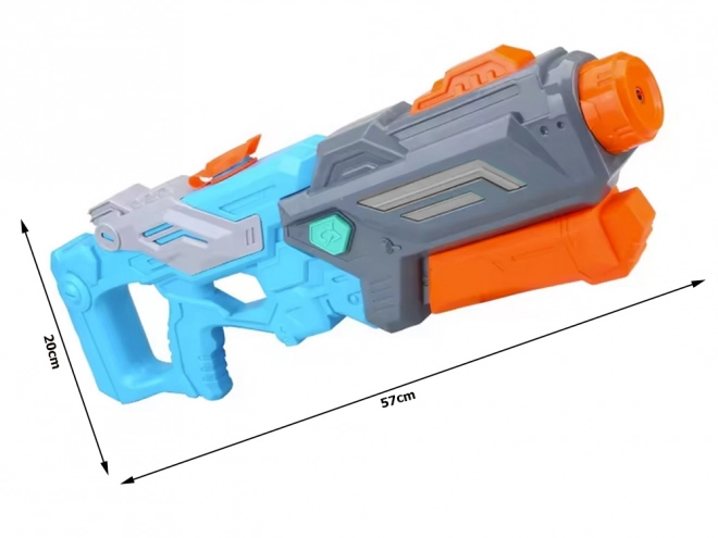 Grote waterpistool met pomp