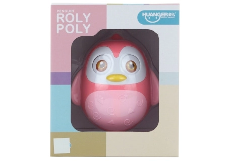 Roze rolly polly pinguïn voor kinderen
