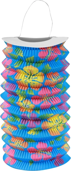 Kleurvolle opvouwbare Hawaï lantaarn 15 cm