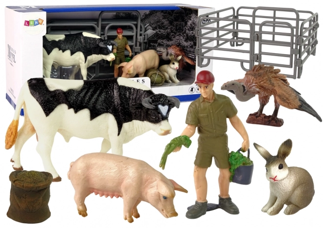 grote set boerderijdierfiguren