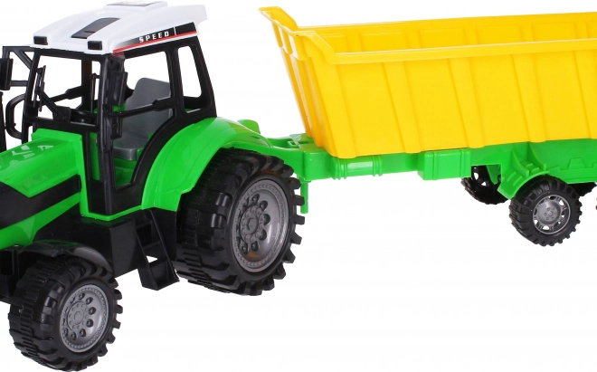 Grote tractor met aanhanger