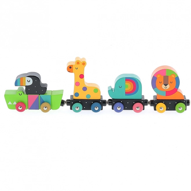 Vilac Veelkleurige Dieren Trein Andy Westface