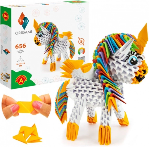 ALEXANDER 3D origami – eenhoorn, 656 stukjes