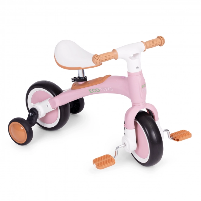 Balansfiets met pedalen - training zijwieltjes 3in1 ECOTOYS