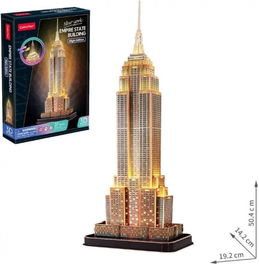 Lichtgevend 3D-puzzel Empire State Building nachteditie 37 stukjes