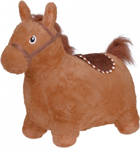 Jokomisiada pluchen springdier paardje – Bruin