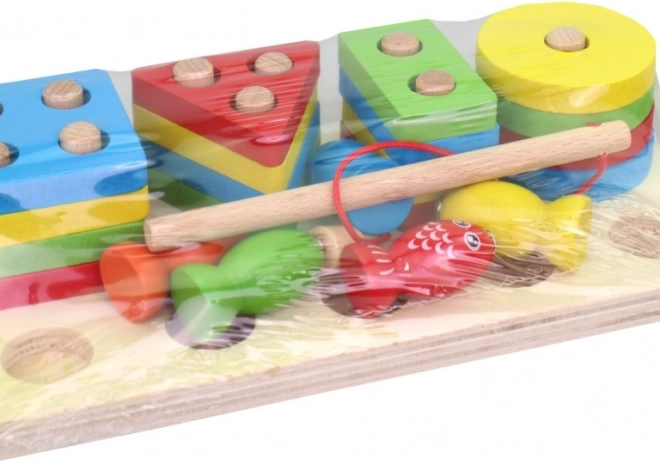 Houten kinderpuzzel met visjes
