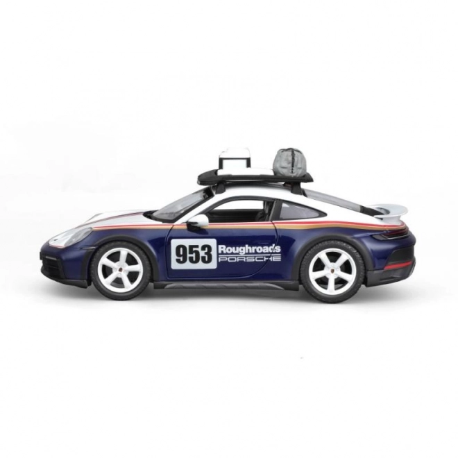 Bburago 1:24 Racen - Porsche 911 Dakar - Blauw 953 Roughroads