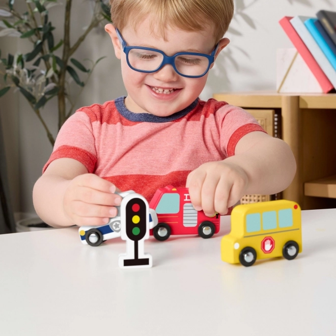 Set van houten voertuigen Fisher-Price