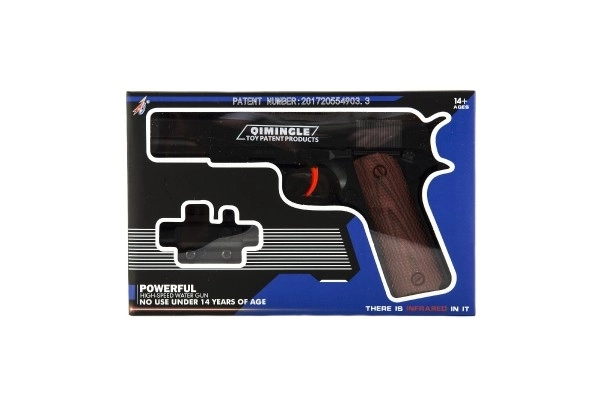 Plastic pistool voor zachte balletjes - 20 cm