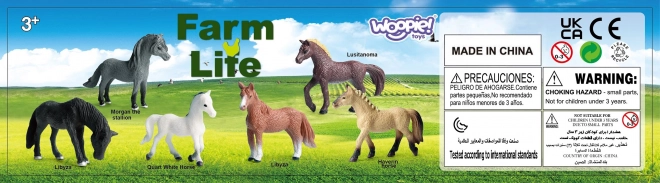 Set van figuren WOOPIE Paarden 16 stuks