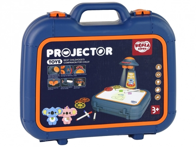 Projectiebord in koffer Blue Pictures