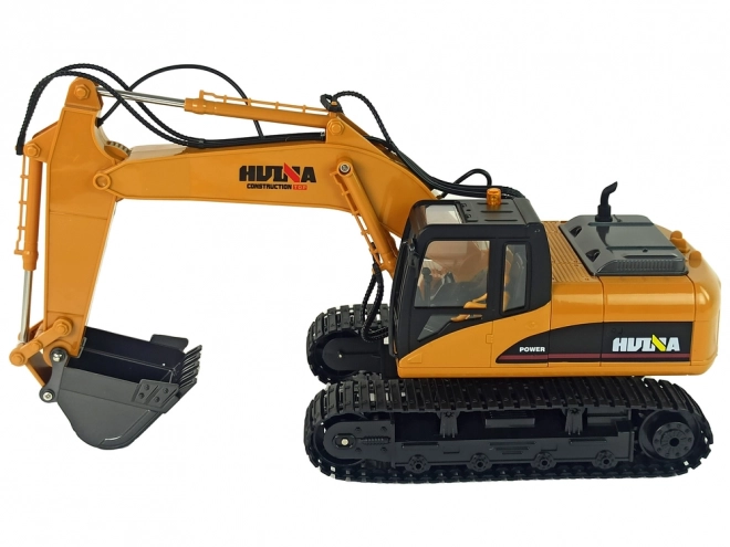 Gele RC graafmachine Caterpillar 1:14 op afstandsbediening