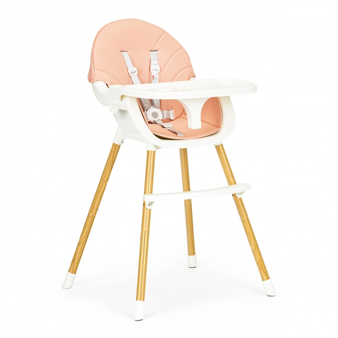 Ecotoys Eetstoel 2-in-1 Roze