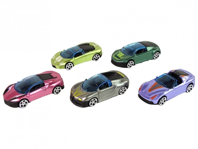 Set van Vijf Gekleurde Auto's