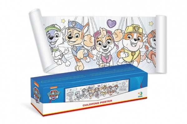 Inkleurbare poster Paw Patrol