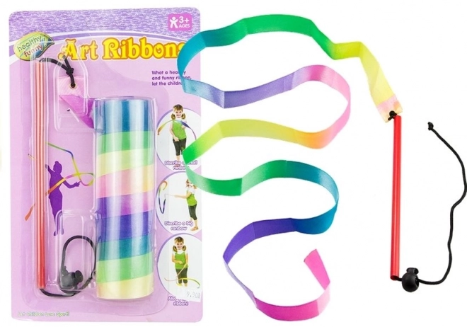 Kleurige linten voor ritmische gymnastiek 121 cm