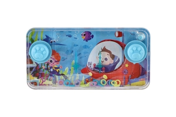 Water spel puzzel 11x6cm plastic zee wereld 4 soorten 24st in doos