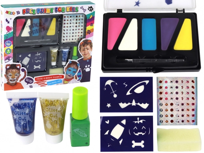 Kleurenkit voor gezicht en nagels voor kinderen