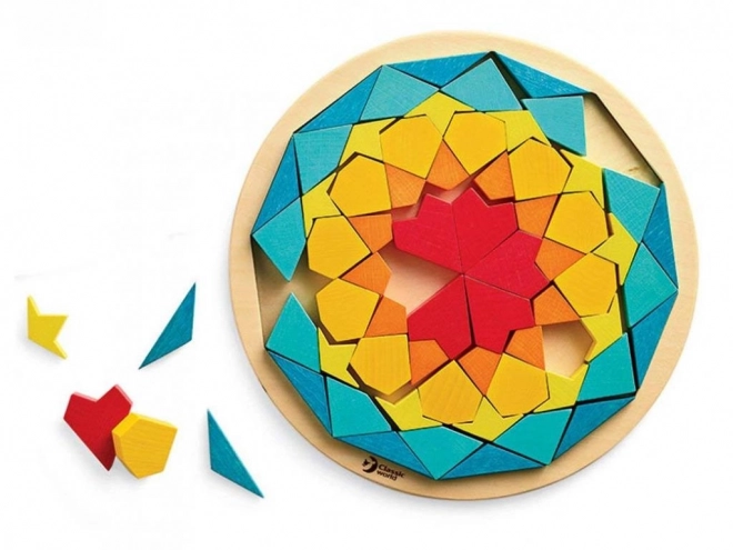 Montessori puzzel mandala - patronen, vormen en kleuren