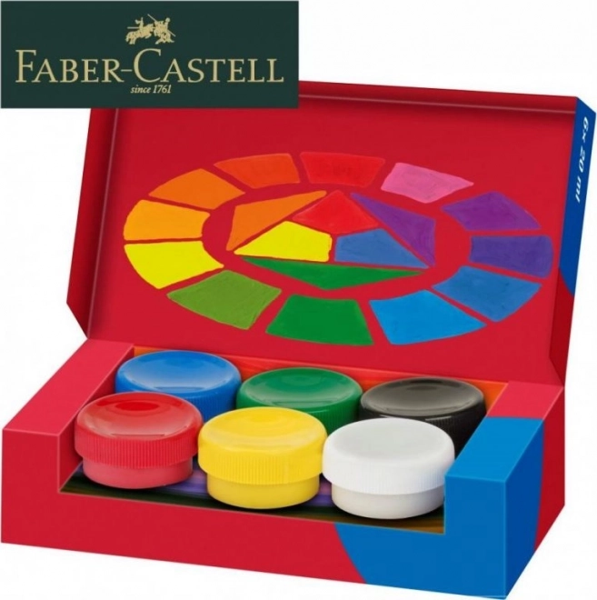 Tempera verf Faber-Castell 6x20ml