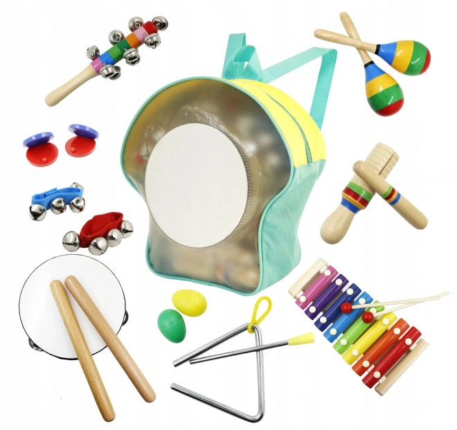 ECOTOYS Muziekset in rugzak