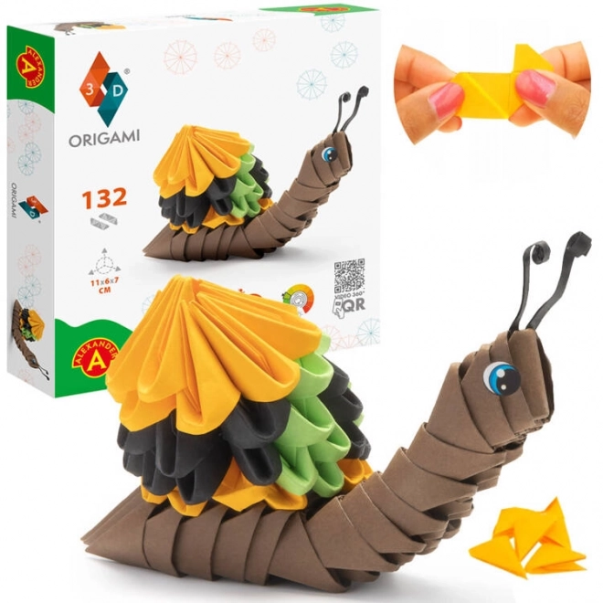 Alexander creatieve 3D origami slak