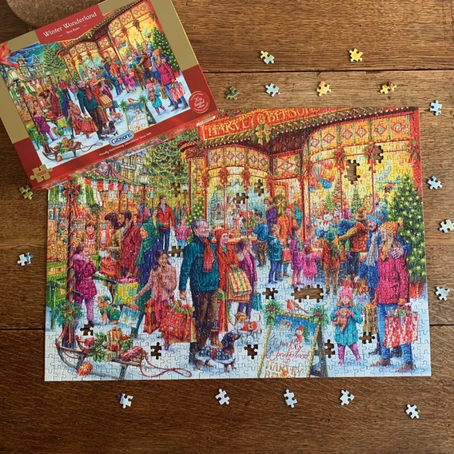 Gibsons Puzzle Gelimiteerde Kersteditie Winterse Wonderwereld 1000 Stukken
