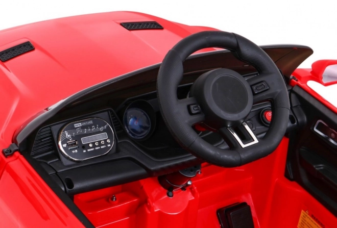 Rode kinderauto GT Sport op batterij met afstandsbediening en MP3