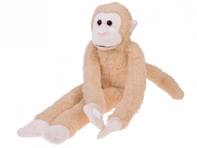 Hangende aap mascotte in beige kleur