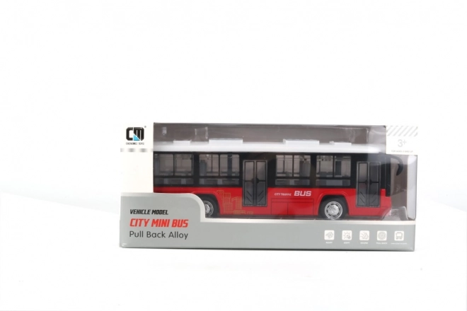 Bus met effecten rood