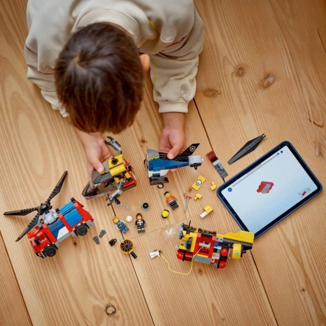 LEGO® City 60462 Remix: Helikopter, Brandweerwagen en Onderzeeër