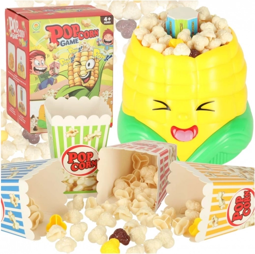 Behendigheidsspel Vang de popcorn voor 4 spelers