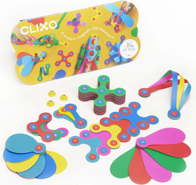 Regenboog magnetische puzzel Clixo, 42 stukjes