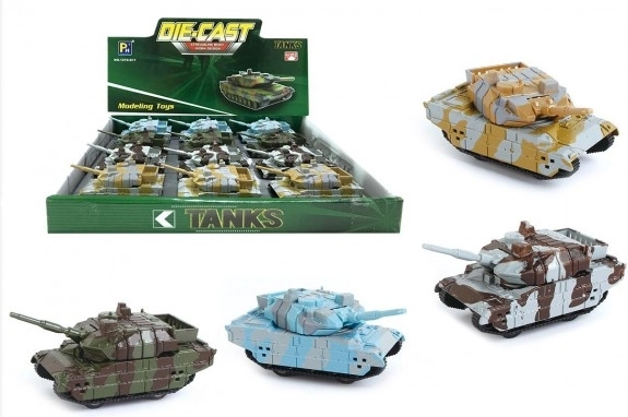 Metalen tank 8,5 cm