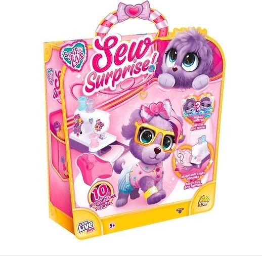 Magische naaiset + paarse knuffel Little Live Pets Sew Surprise