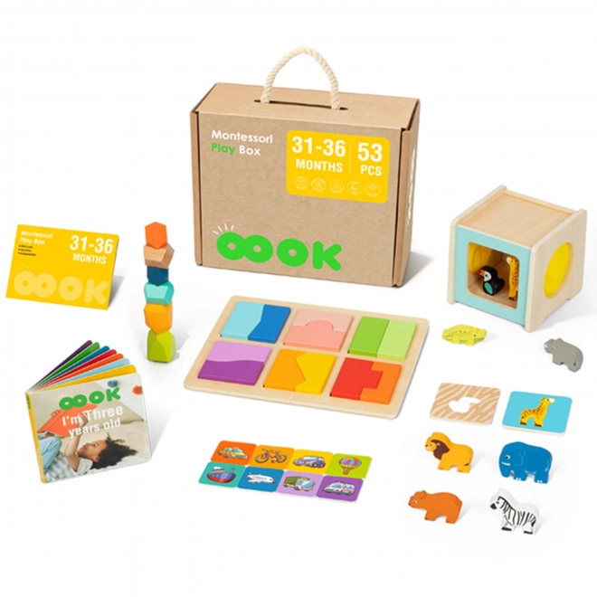 Educatieve Montessori box voor kinderen van 31-36 maanden