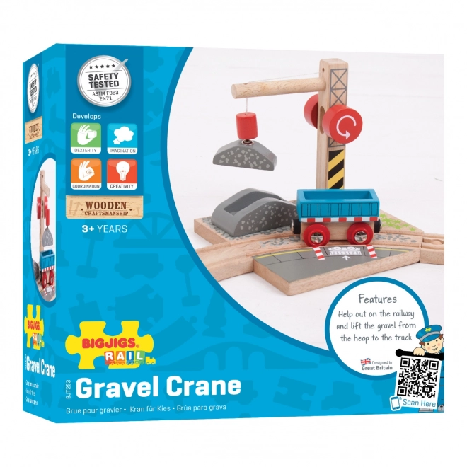 Bigjigs Rail Kraan met Grind