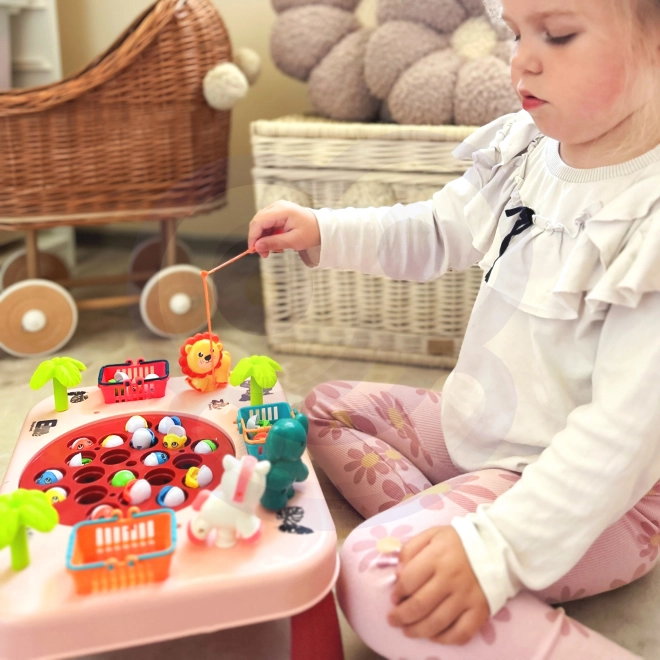 Behendigheidsspel Vissen Interactieve Tafel Roze
