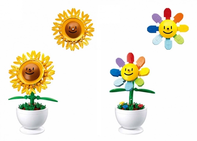 Sluban Vrolijke Bloemen in Bloempotten