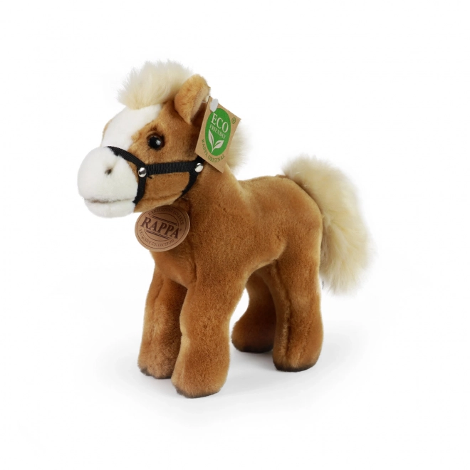 Rappa Pluchen paard staand 21 cm ECO-FRIENDLY