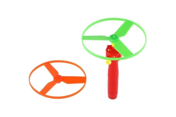 Afvuurbare rotor + starter plastic 9cm 2 kleuren in zakje
