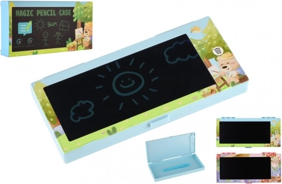 Magnetische etui met LCD-tekenbord op batterijen, 2 kleuren