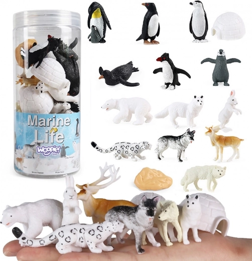 Dieren uit de Arctis - Set van 16 figuren