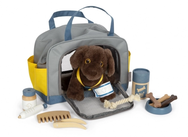 Small foot Pluchen Hond met Verzorgingsset