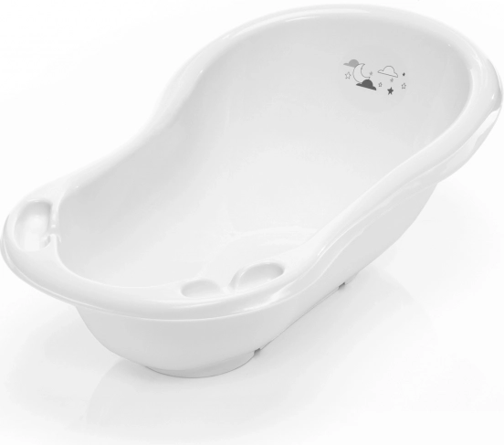 Babybadje 84 cm "Moon" met stop, Wit
