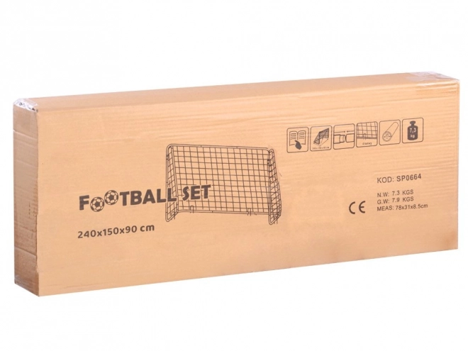 Voetbaldoel voor kinderen 240x150x90cm